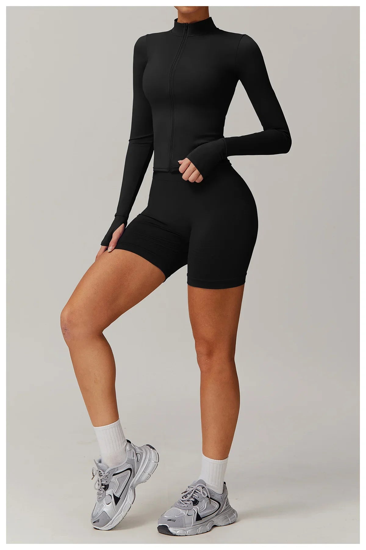 Women Zip Long Sleeve Sports Jacket