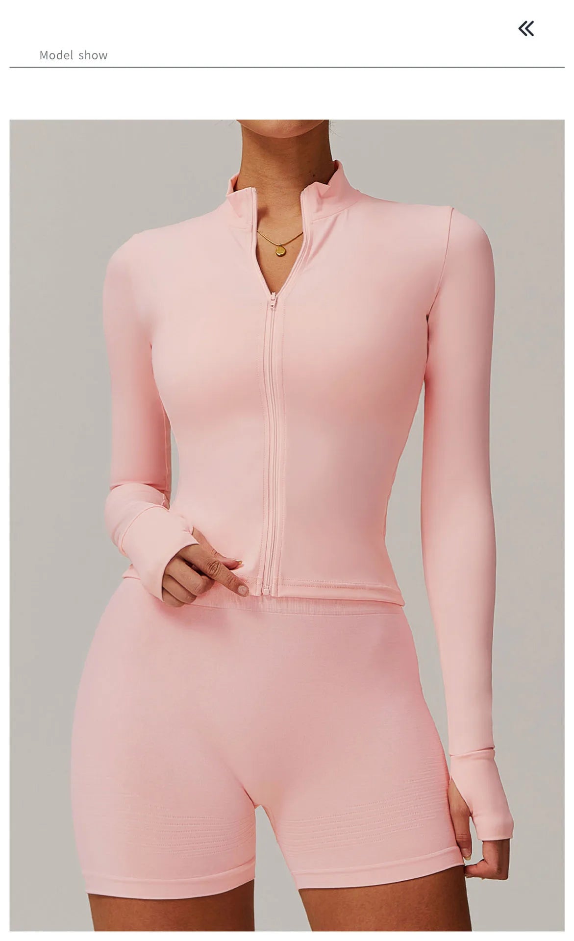 Women Zip Long Sleeve Sports Jacket