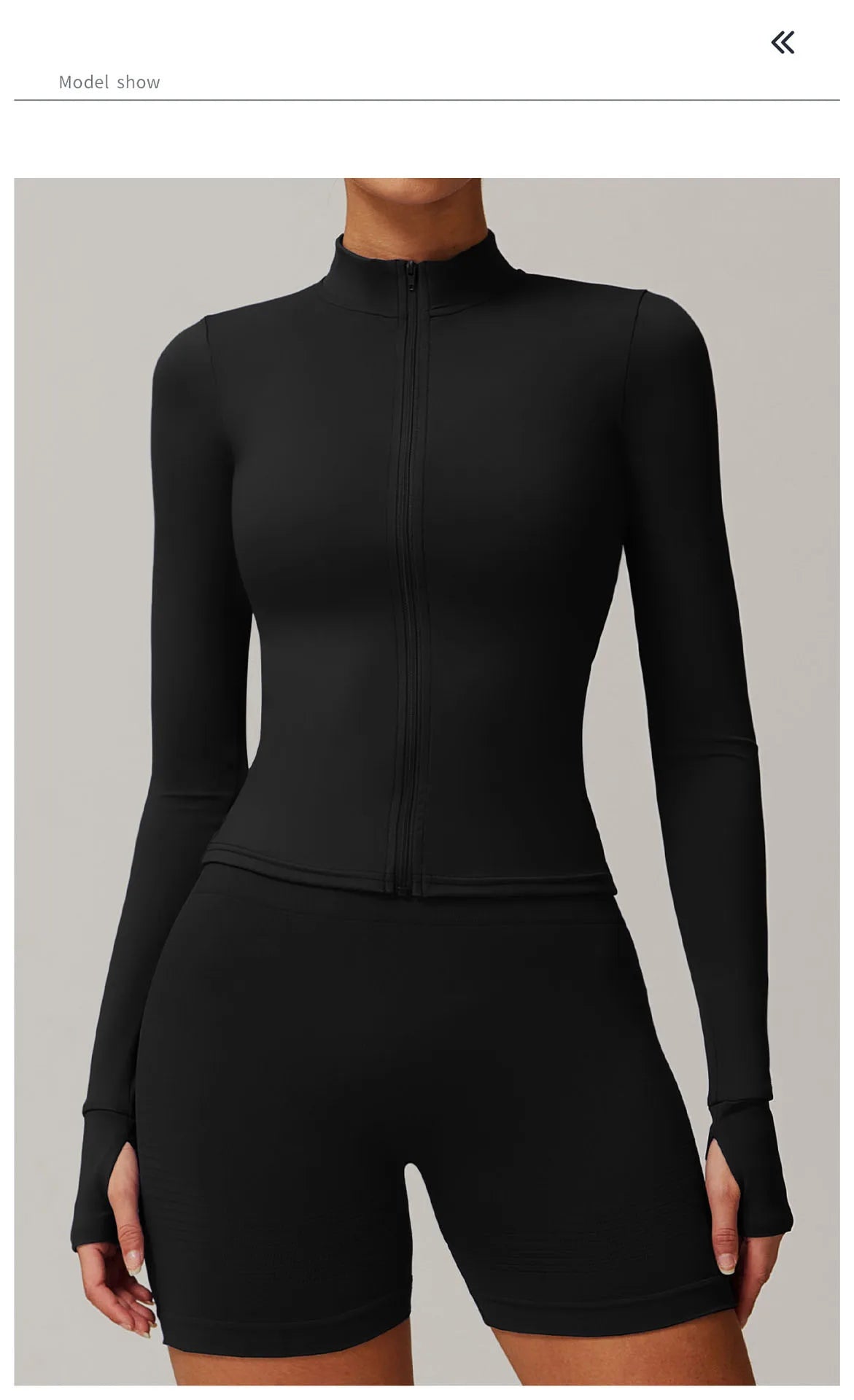 Women Zip Long Sleeve Sports Jacket